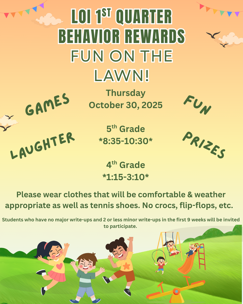 1st Quarter Behavior Rewards