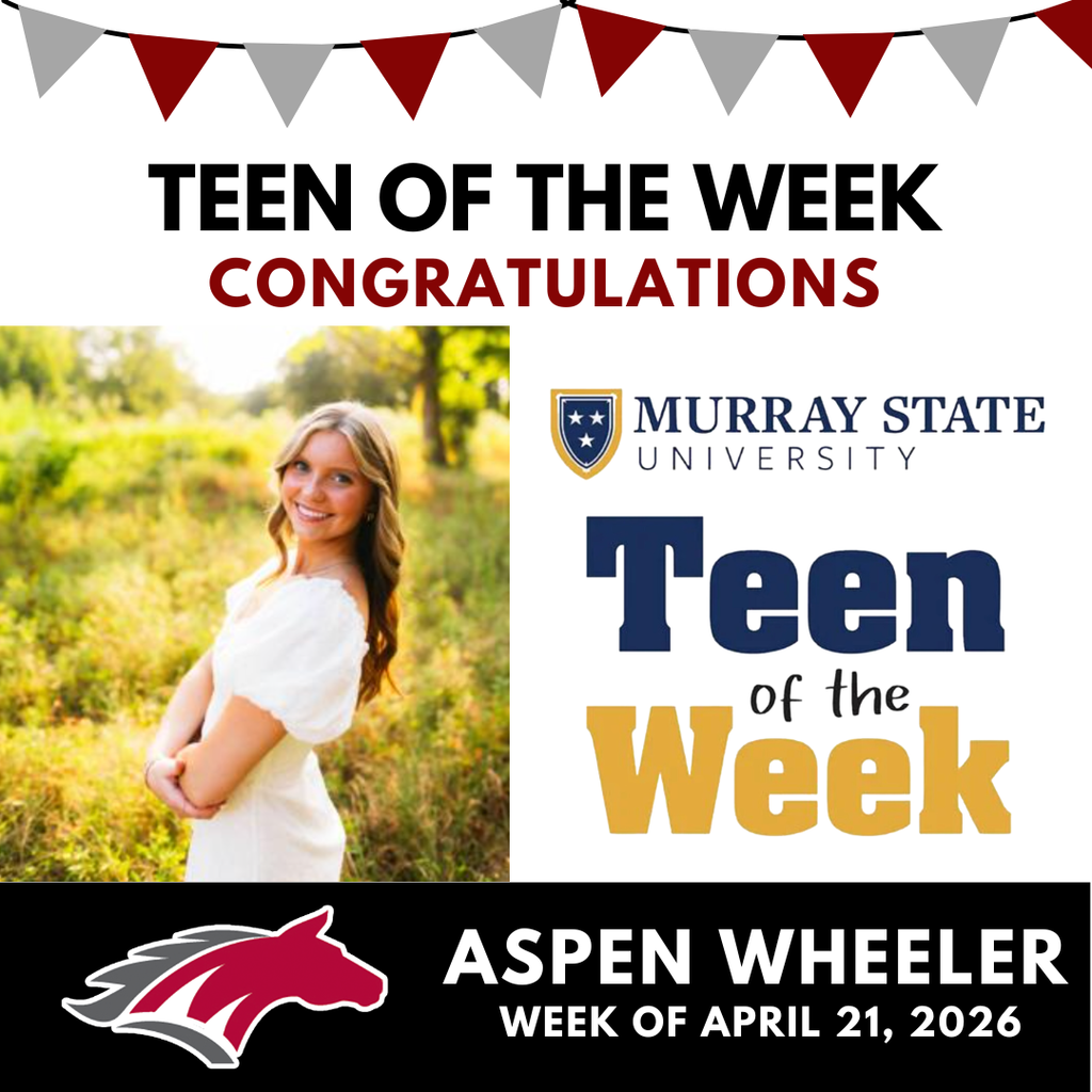 Big congratulations to MCHS senior Aspen Wheeler for being named Murray State Teen of the Week!
