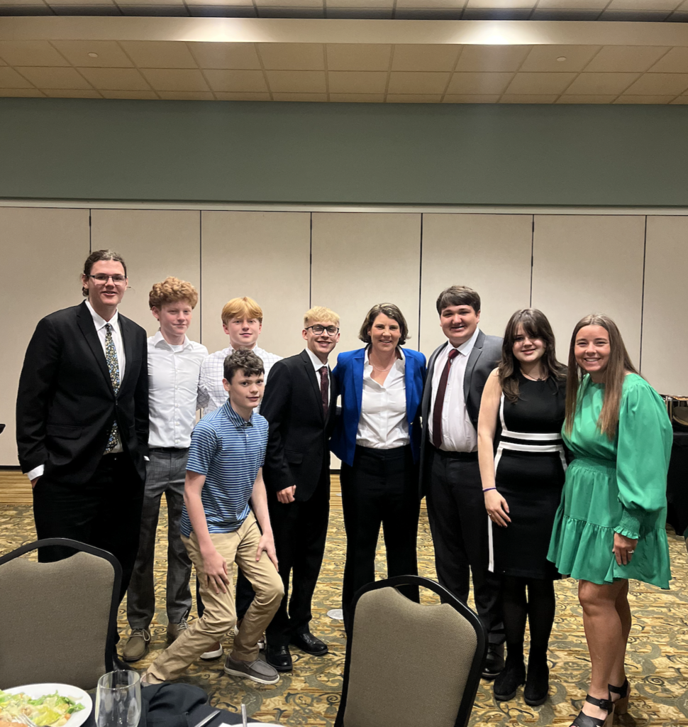 A group of outstanding McCracken County High School history students, selected by their teachers, had the opportunity to attend the Paducah Area Chamber of Commerce Public Policy Forum this week—the first of three events in the Chamber’s Public Policy Spring Mini Series.