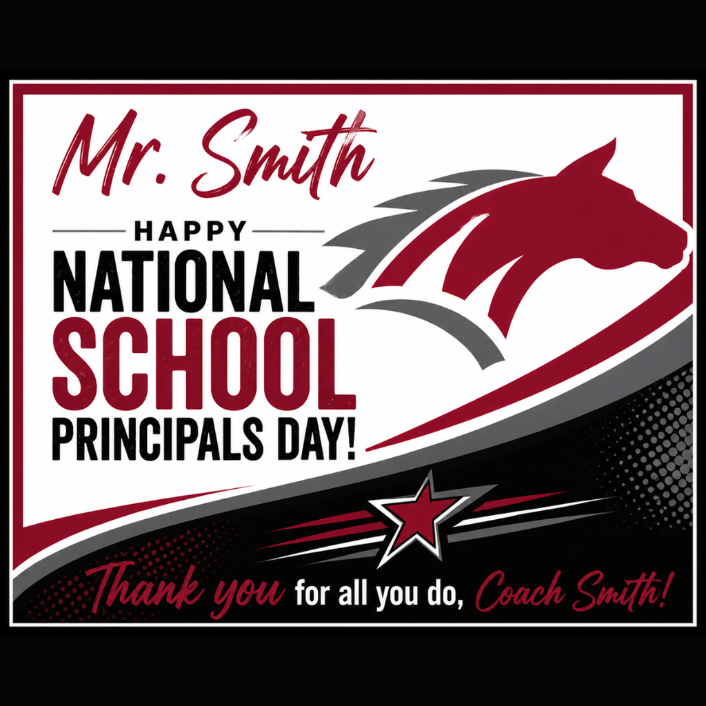 We couldn’t let today pass without celebrating our own Coach Smith! ❤️🖤 Happy National Principals Day to Mr. Jonathan Smith—thank you for your leadership, dedication, and the positive impact you make on our students and staff each day. From Pledge with the Principal to Selfies with Smith, you make MCHS a better place. We appreciate you, Coach Smith!