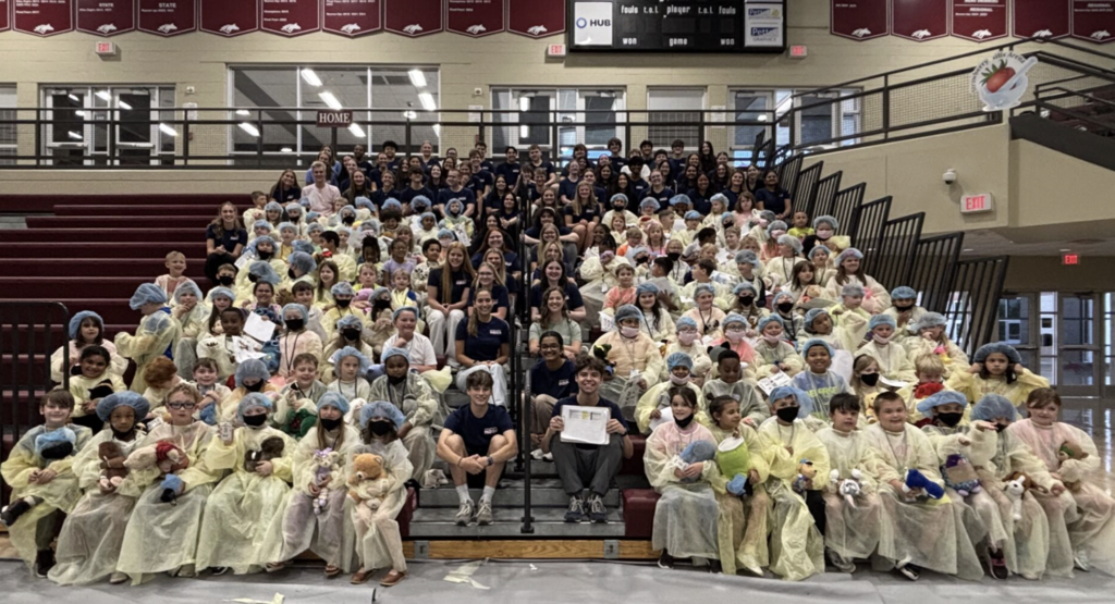 McCracken County High School HOSA (Future Health Professionals) chapter recently hosted a Teddy Bear Clinic for special guests from Heath Elementary School and Lone Oak Elementary School! The Teddy Bear Clinic was designed to help young students feel more comfortable with doctor visits while introducing them to exciting healthcare careers! Guided by our HOSA students, children brought stuffed animals for mock checkups and rotated through hands-on stations covering hygiene, first aid, medication safety, and more. It was a fun, interactive experience that inspired future healthcare professionals while easing fears about medical visits!