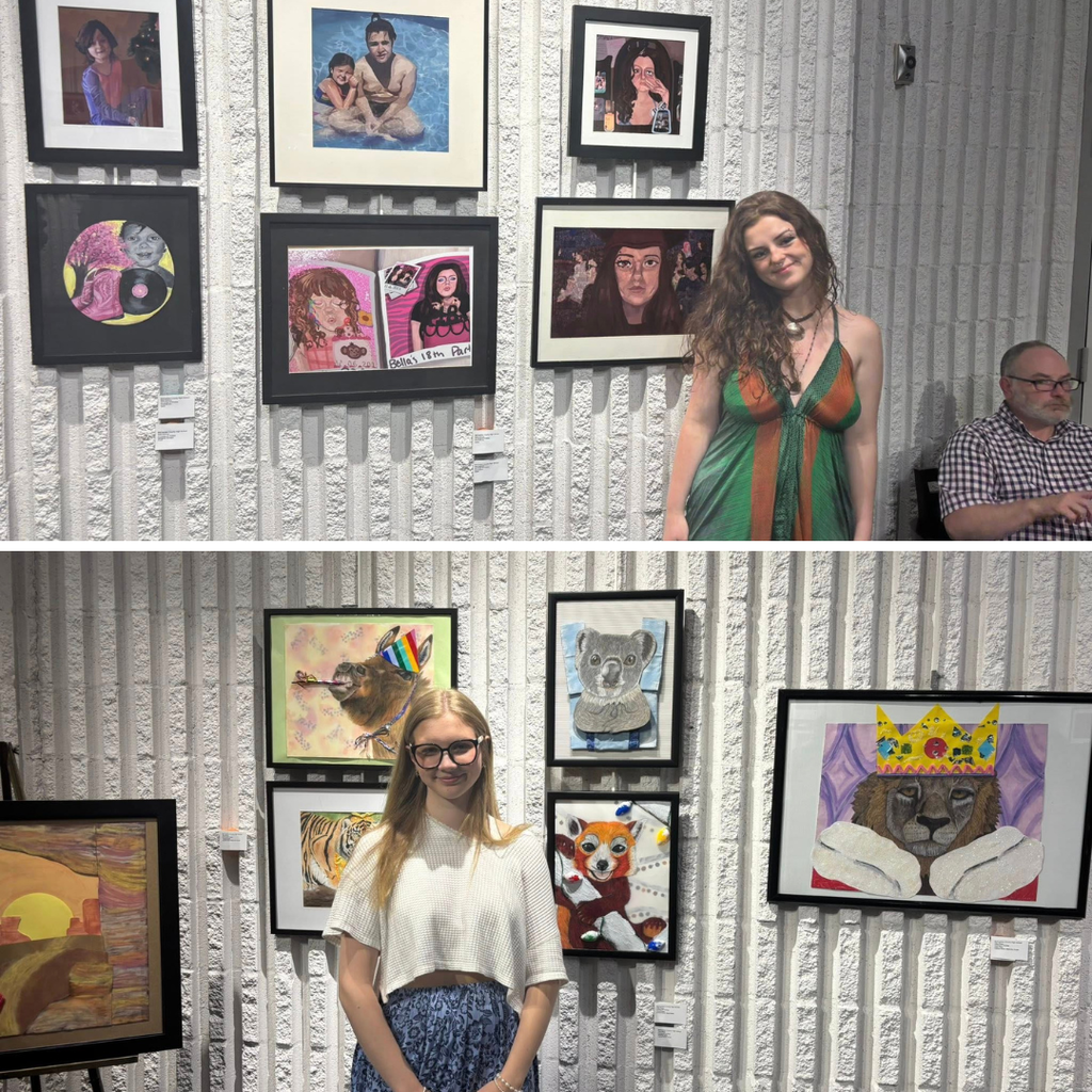 Congratulations to our Mustangs who participated in the AP Art Capstone Exhibition at the Clemens Fine Arts Center on the campus of WKCTC! We are so proud of the creativity, professionalism, and hard work these students showcased through their yearlong projects. On Friday, May 15, the AP Studio Cohort celebrated the closing of their exhibition with a reception. A special shoutout to Ms. Stamper for guiding and encouraging these talented students every step of the way.