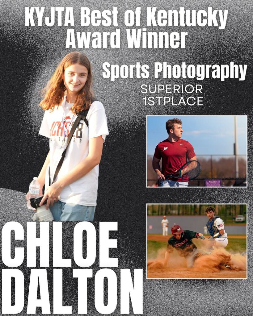 🏆📚 Congratulations to the McCracken Mane Tale Yearbook staff on their outstanding award-winning work! We are incredibly proud of these talented student journalists, photographers, designers, and editors who have dedicated countless hours to capturing the memories, stories, and spirit of McCracken County High School. Their hard work, creativity, and commitment to excellence have earned well-deserved recognition. A special congratulations to their teacher and advisor, Mrs. Stephanie Rathgeber,