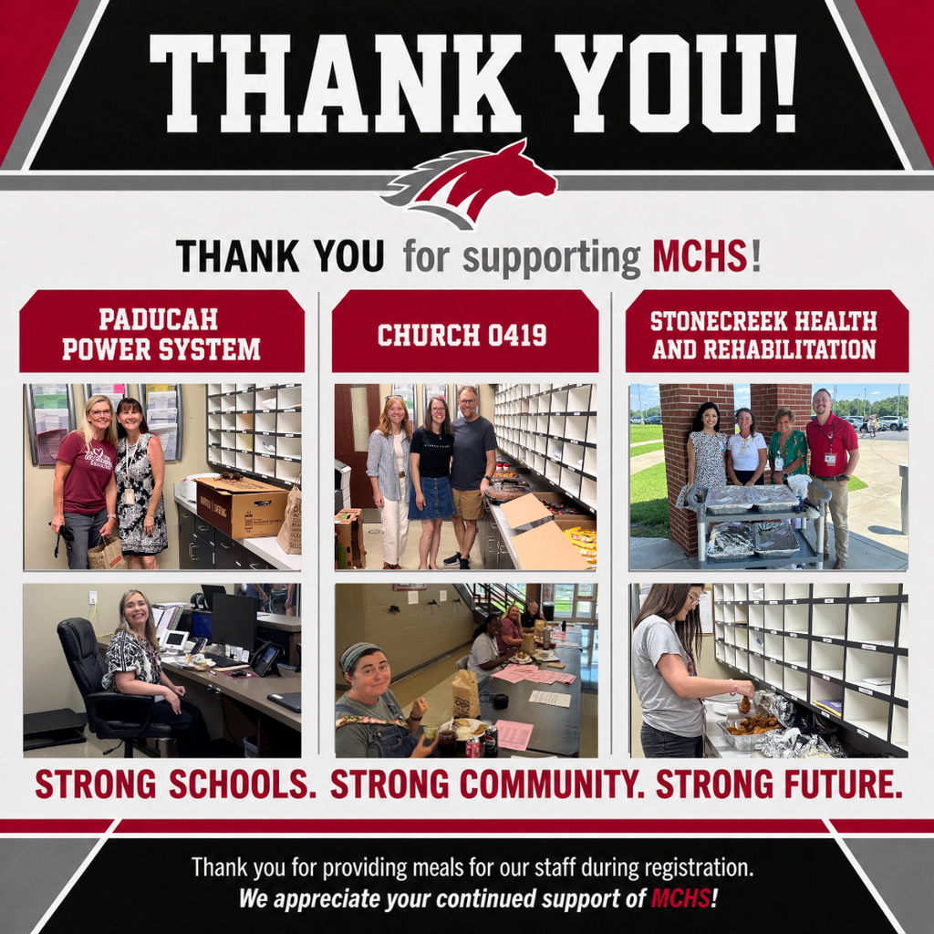 Thank you to local businesses for supporting MCHS registration week!