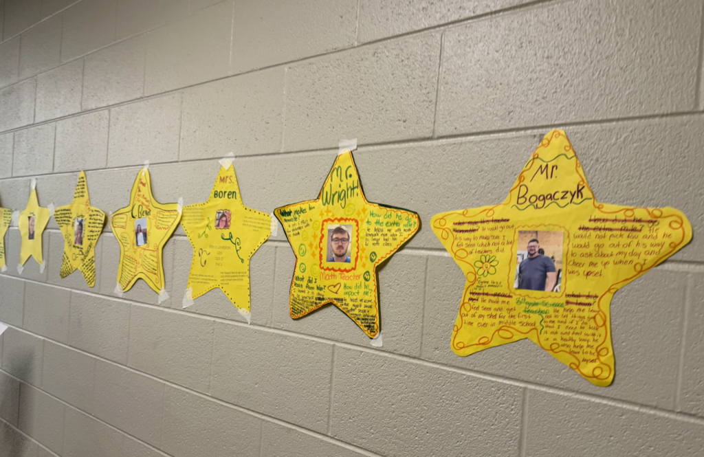 Students in Principles of Teaching recently completed a Hollywood Teacher Walk of Fame project!