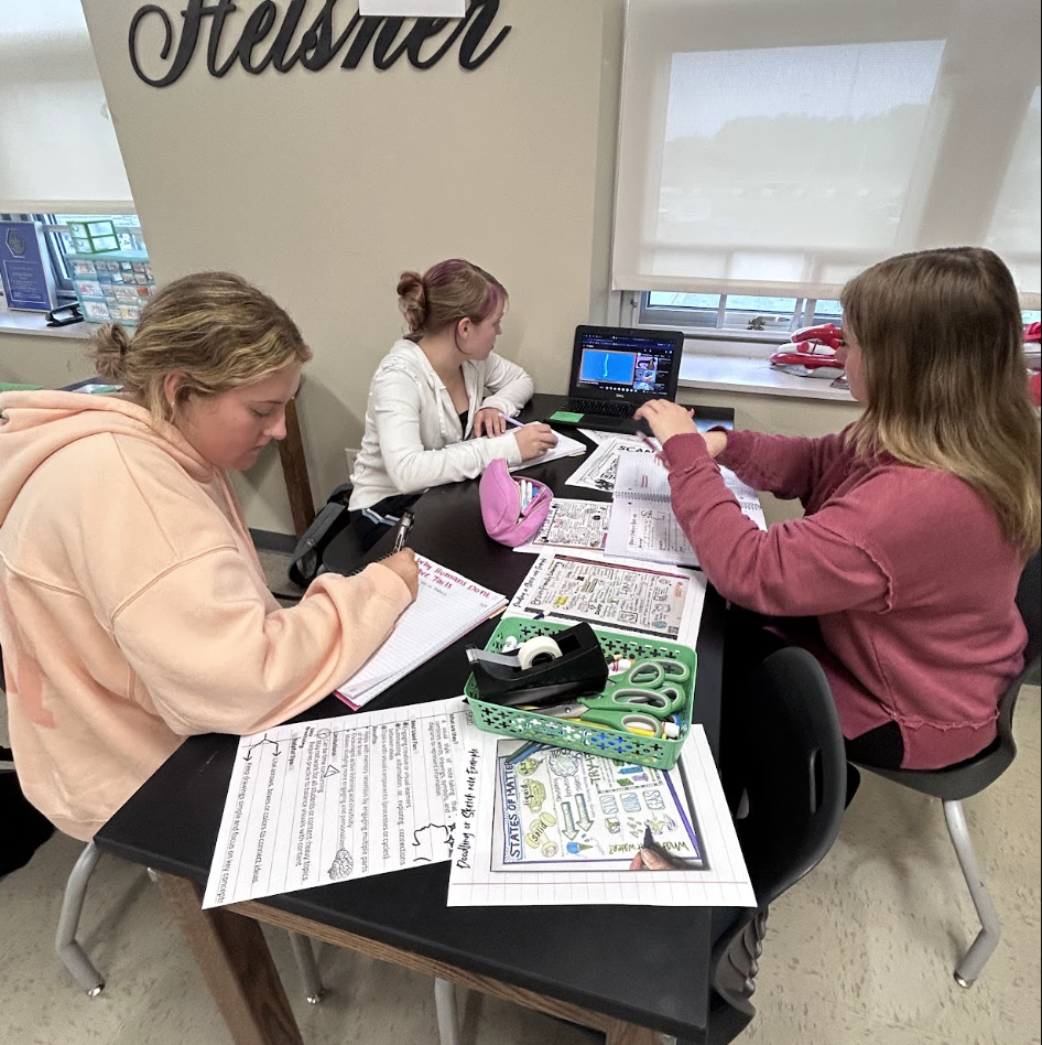Last week, students in Mrs. Heisner’s Medical Terminology class explored different ways to take notes while learning about the human body!