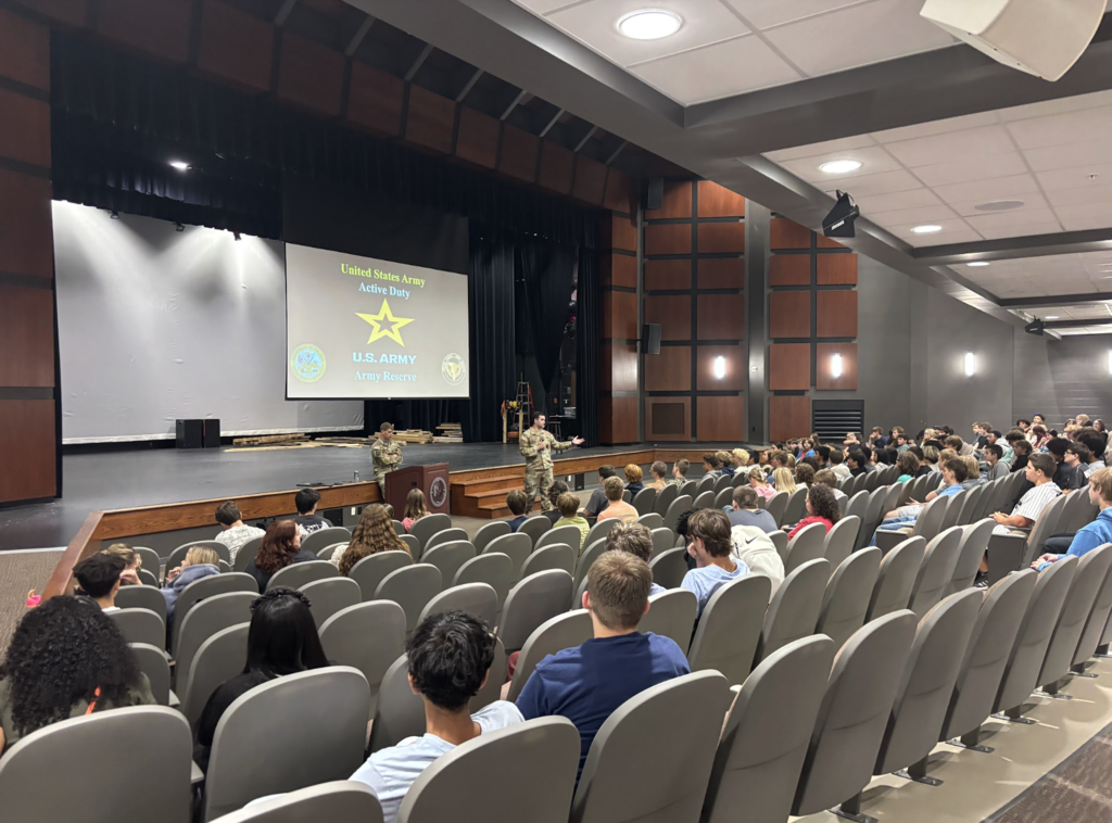 🇺🇸 Exploring Opportunities Beyond High School! This week, students had the opportunity to hear from representatives of the U.S. Army during HERD time and learn more about the career, education, training, and service opportunities available after graduation. HERD is a great time for our Mustangs to explore the many paths available after high school and begin thinking about what their future could look like. We appreciate the U.S. Army for spending time with our students and sharing another option for life after MCHS!