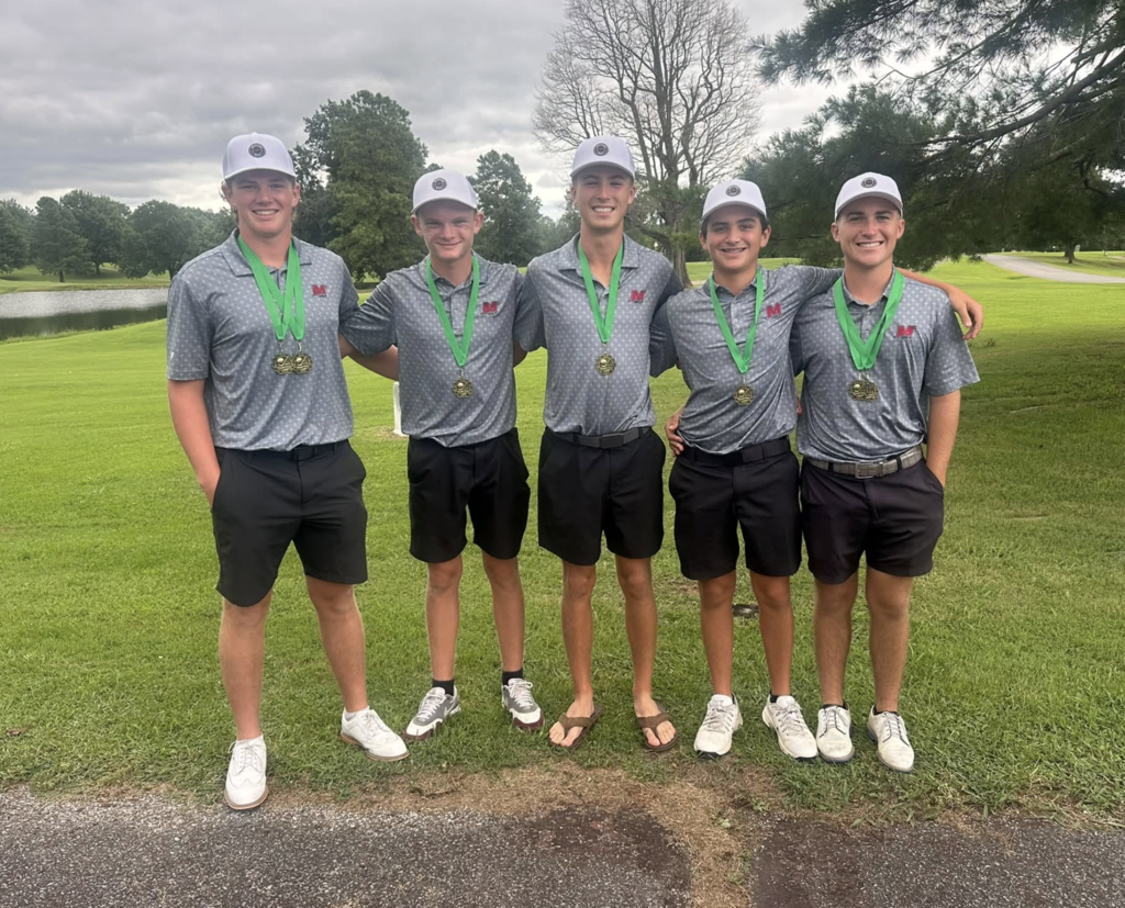 Big shout out to the McCracken County Boys golf team on qualifying for the Boys All State Tournament hosted by the Kentucky Golf Coaches Association this coming weekend, September 12-13 in Lexington KY at the University Golf Club of Kentucky!! The team of Jack Farmery, Evan Hack, Brently Gregory, Peyton Courtney, and Cooper Webb scored a total of 640 points out of a max 700 to qualify!!! This is the teams 4th year to qualify in a row! They look to take the experience from this weekend and carry it forward to the upcoming 1st Region Golf Tournament September 21st at Rolling Hills CC!