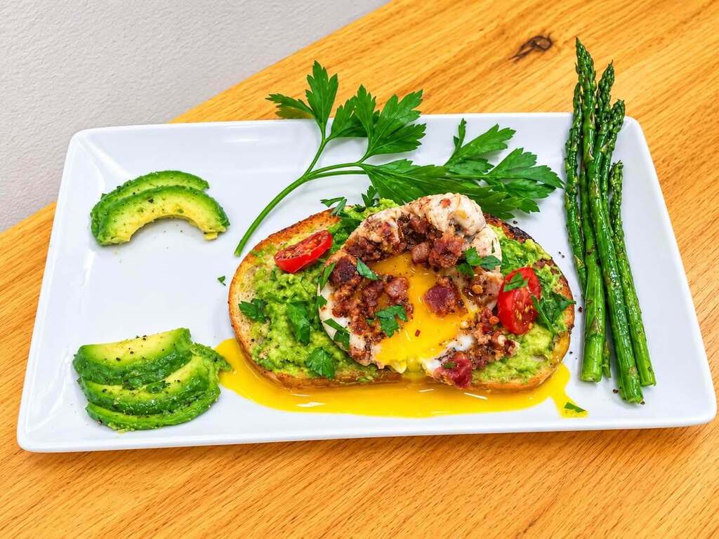In Mrs. Woodruff’s Culinary 2 class, students tried poaching eggs for the first time while also practicing creative plating and garnishing.