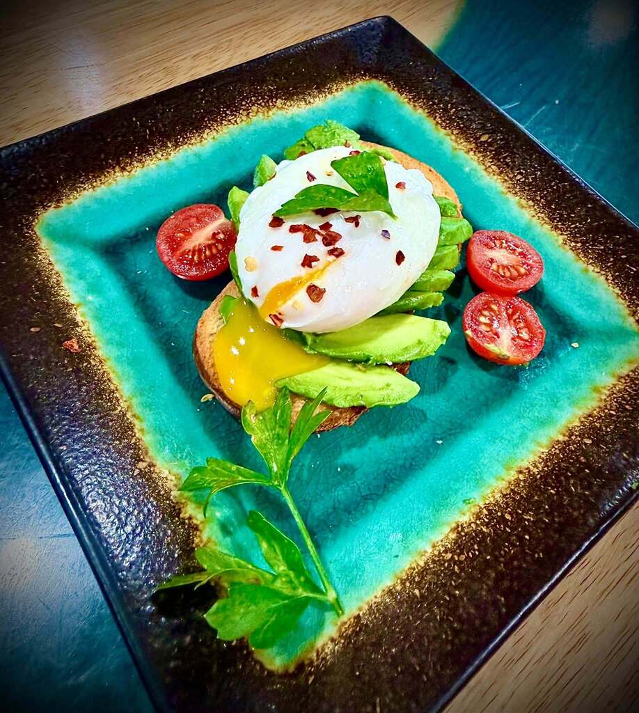 In Mrs. Woodruff’s Culinary 2 class, students tried poaching eggs for the first time while also practicing creative plating and garnishing.