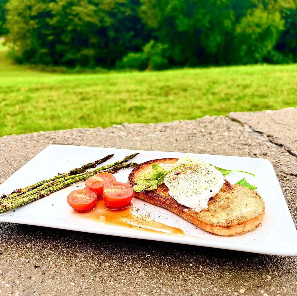 In Mrs. Woodruff’s Culinary 2 class, students tried poaching eggs for the first time while also practicing creative plating and garnishing.