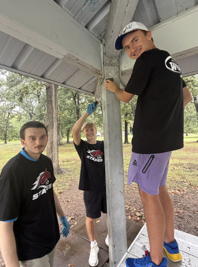 Students with the Youth Services Center recently participated in the United Way’s Day of Community Service, continuing a tradition they have been part of for the past five years! Each year, students are assigned a different local nonprofit or community project where they can lend a helping hand. This year, our students spent the day at Noble Park, where they cleaned, sanded, scraped, and painted the park pavilions. Experiences like this give students an important lesson beyond the classroom—the value of serving others and giving back to the community we call home. We are proud of our Mustangs for rolling up their sleeves and making a difference!