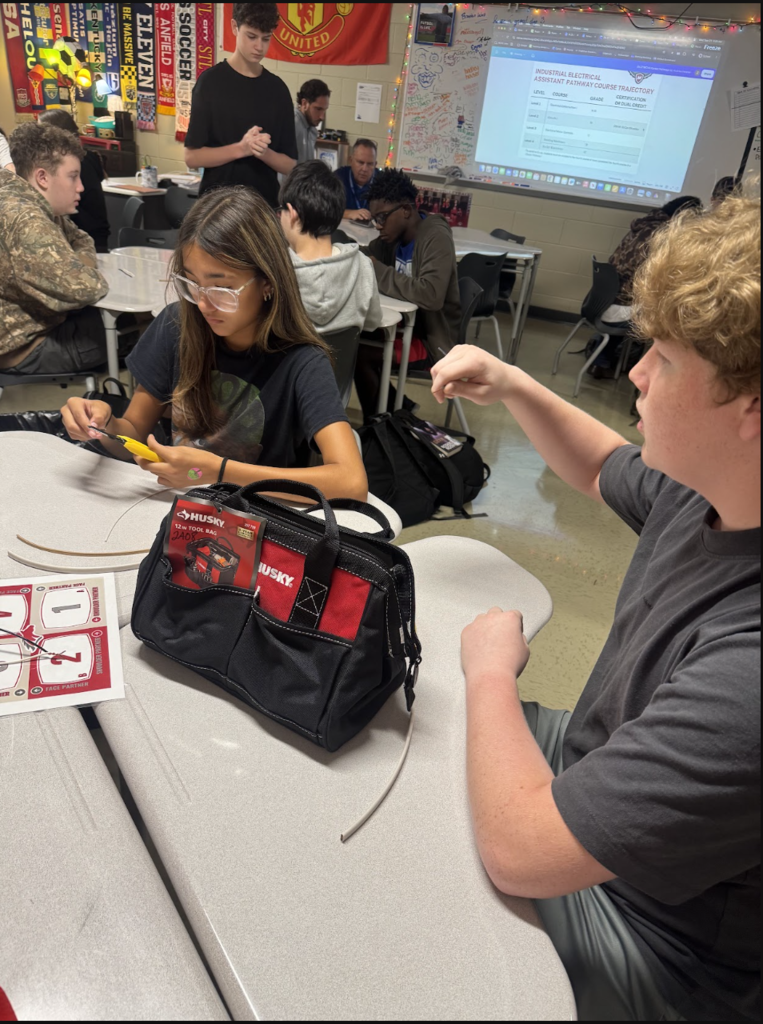 Freshman Academy Exploration is underway at MCHS! Last week, Freshman Academy students kicked off their program and pathway exploration with Welding and Electrical, giving students an up-close look at the skills, opportunities, and careers connected to each field. They heard from current MCHS students and teachers, learned about course sequences and certification opportunities, participated in hands-on activities, and connected with industry professionals to learn more about real-world careers in each field. And this is just the beginning! Throughout the year, students in the Freshman Academy will continue exploring the many pathways available at MCHS as they begin thinking about the opportunities that best fit their interests, strengths, and future goals.