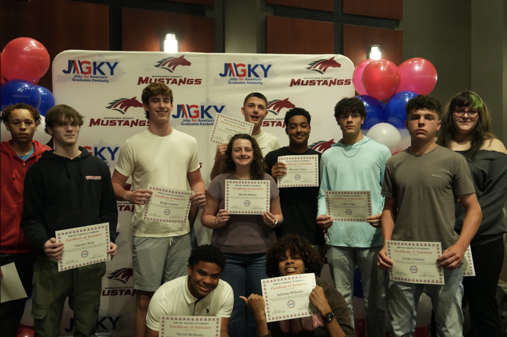 Before Fall Break, these outstanding Mustangs were officially initiated into the McCracken County High School JAG Program! We couldn't let this special milestone go by without giving them a well-deserved shout-out! 👏❤️🖤 JAG Kentucky (Jobs for America's Graduates) is dedicated to helping students succeed in high school and beyond! Through project-based learning, trauma-informed care, and connections with employers, JAG helps students build the skills, confidence, and opportunities they need for a successful future.