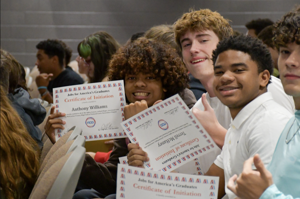 Before Fall Break, these outstanding Mustangs were officially initiated into the McCracken County High School JAG Program! We couldn't let this special milestone go by without giving them a well-deserved shout-out! 👏❤️🖤 JAG Kentucky (Jobs for America's Graduates) is dedicated to helping students succeed in high school and beyond! Through project-based learning, trauma-informed care, and connections with employers, JAG helps students build the skills, confidence, and opportunities they need for a successful future.