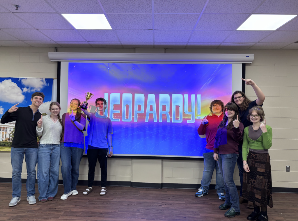 Congratulations to our McCracken County High School team for taking 1st PLACE in the Murray State University Department of Political Science & Sociology Jeopardy Competition today! 🥇 Our Mustangs put their knowledge, quick thinking, and teamwork to the test and came out on TOP! 🎉 We are so proud of these students for representing MCHS and showing everyone what Mustang excellence looks like!