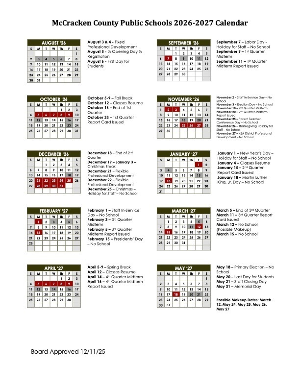 calendar