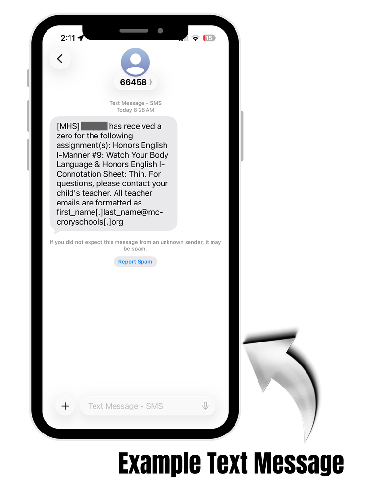 Example Text Message