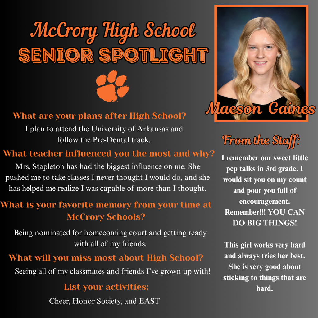 Senior Spotlight