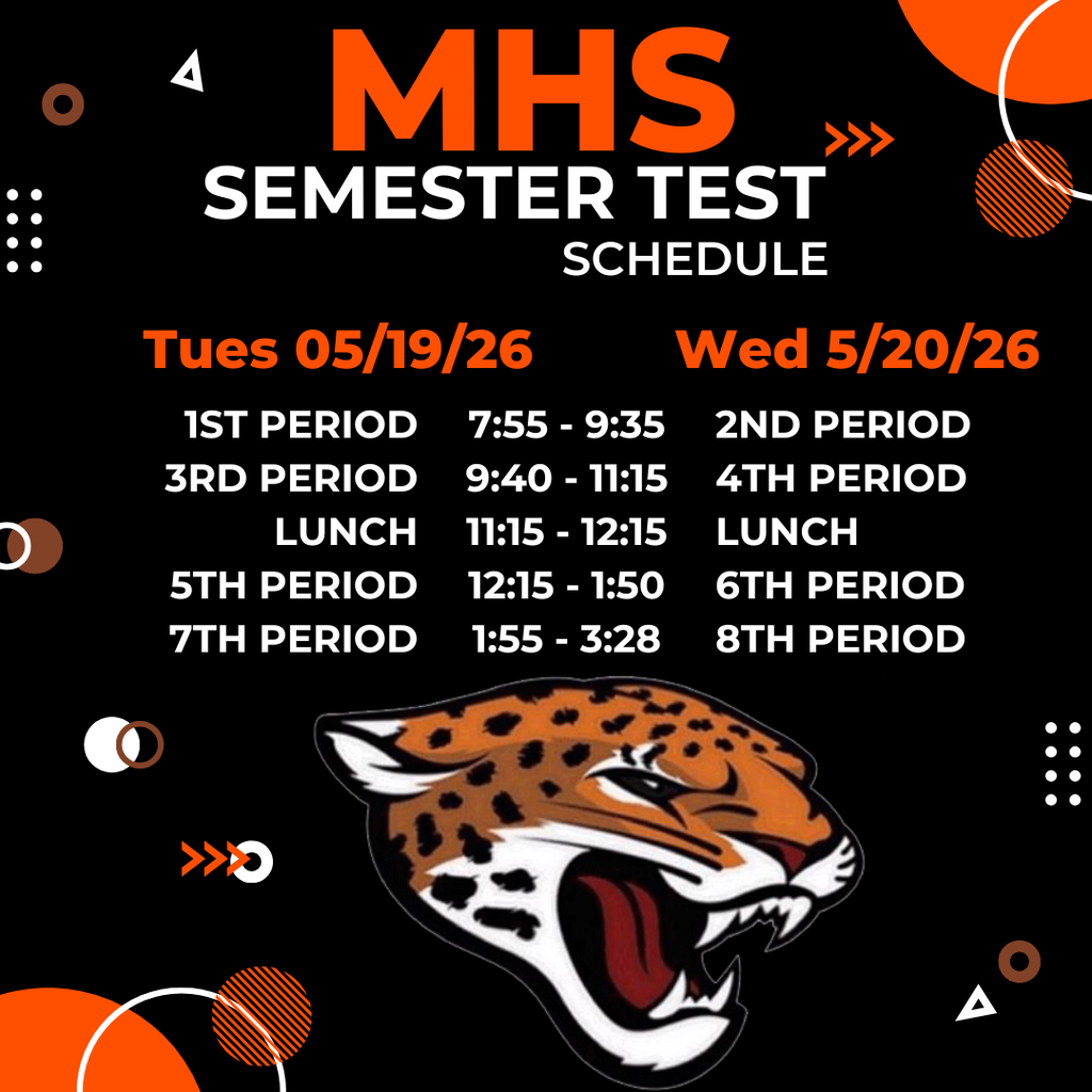 Semester Test Schedule