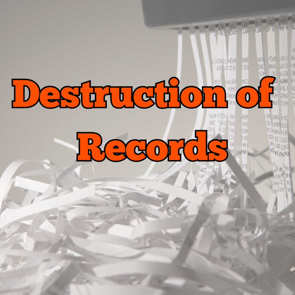 Destruction of records