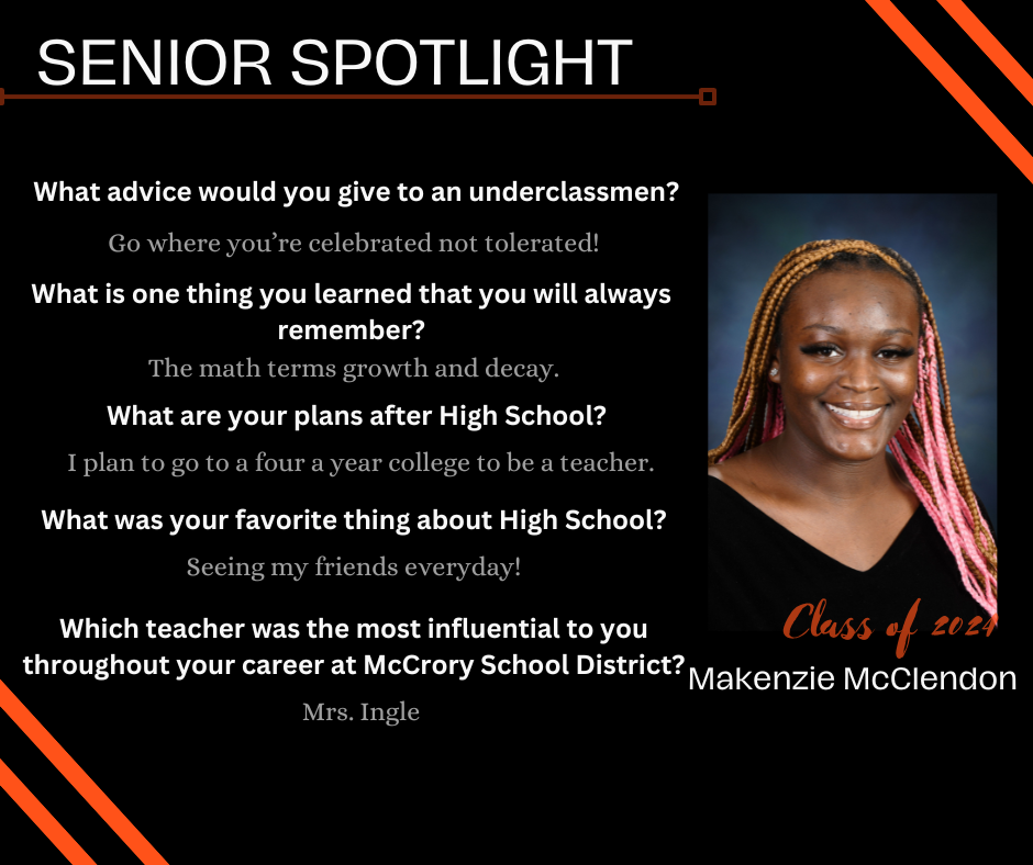 Today's senior spotlight!