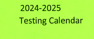 Banner with truck and labeled 2024-2025 Testing Calendar