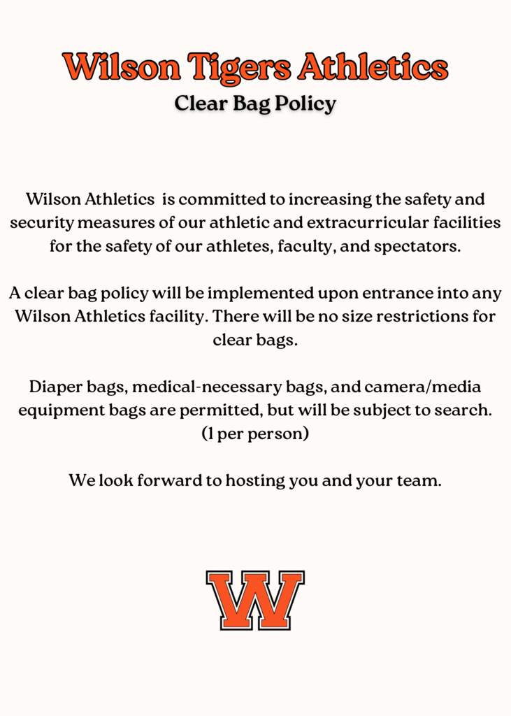 clear bag policy