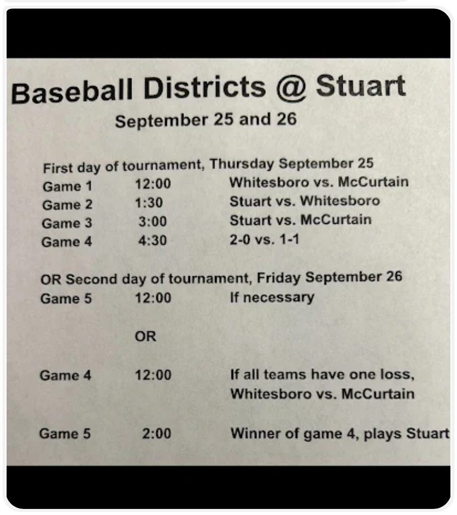 2025 fall dist baseball