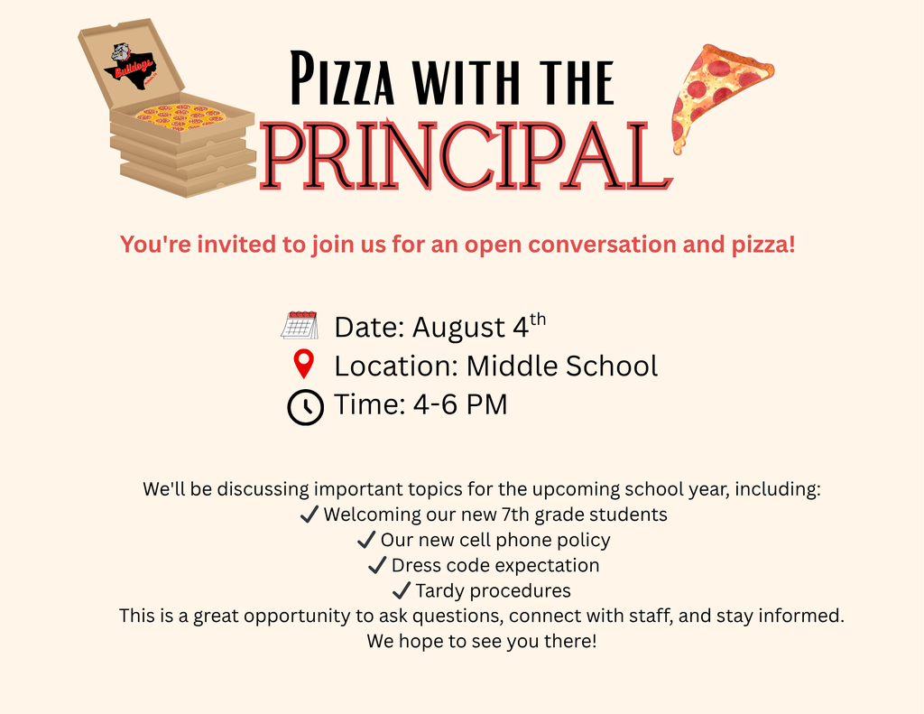 Pizza with the Principal