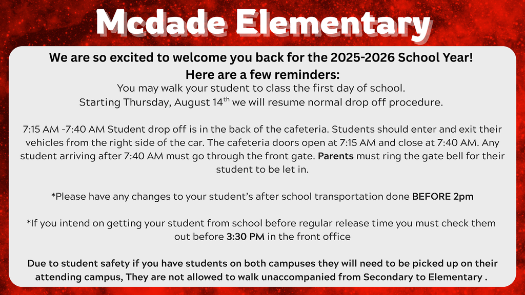 Mcdade Elementary Procedures