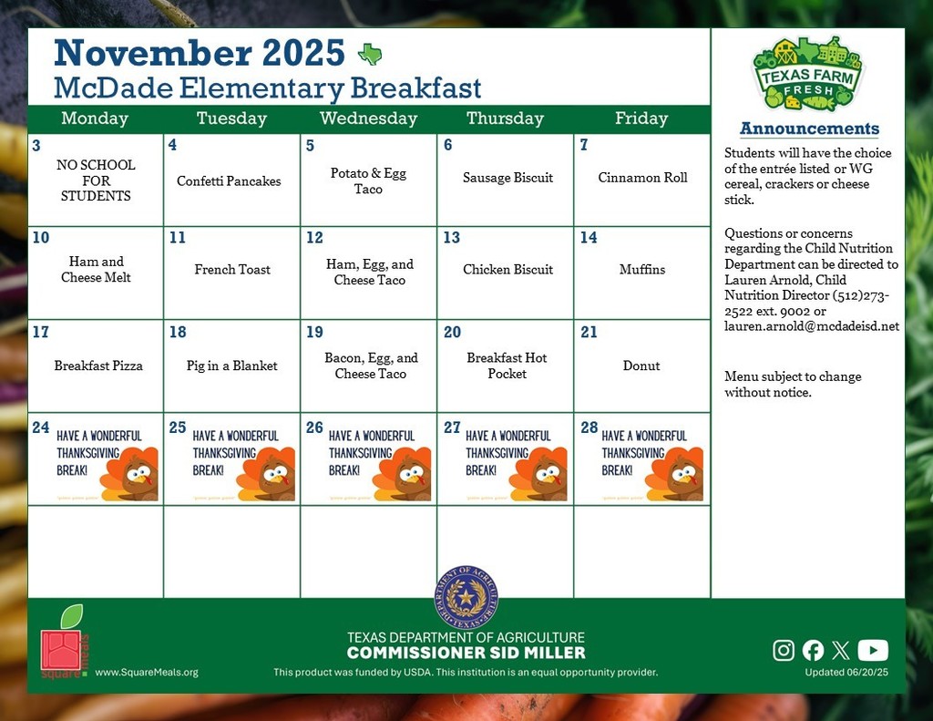 Elementary Breakfast