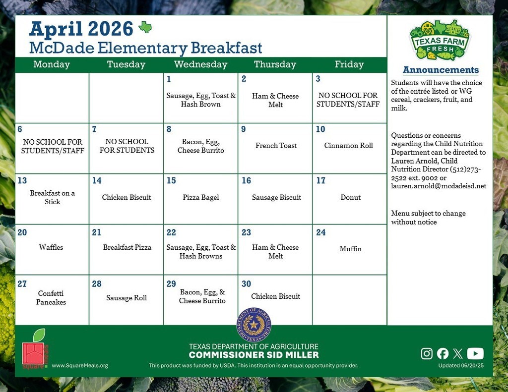 Elementary Breakfast