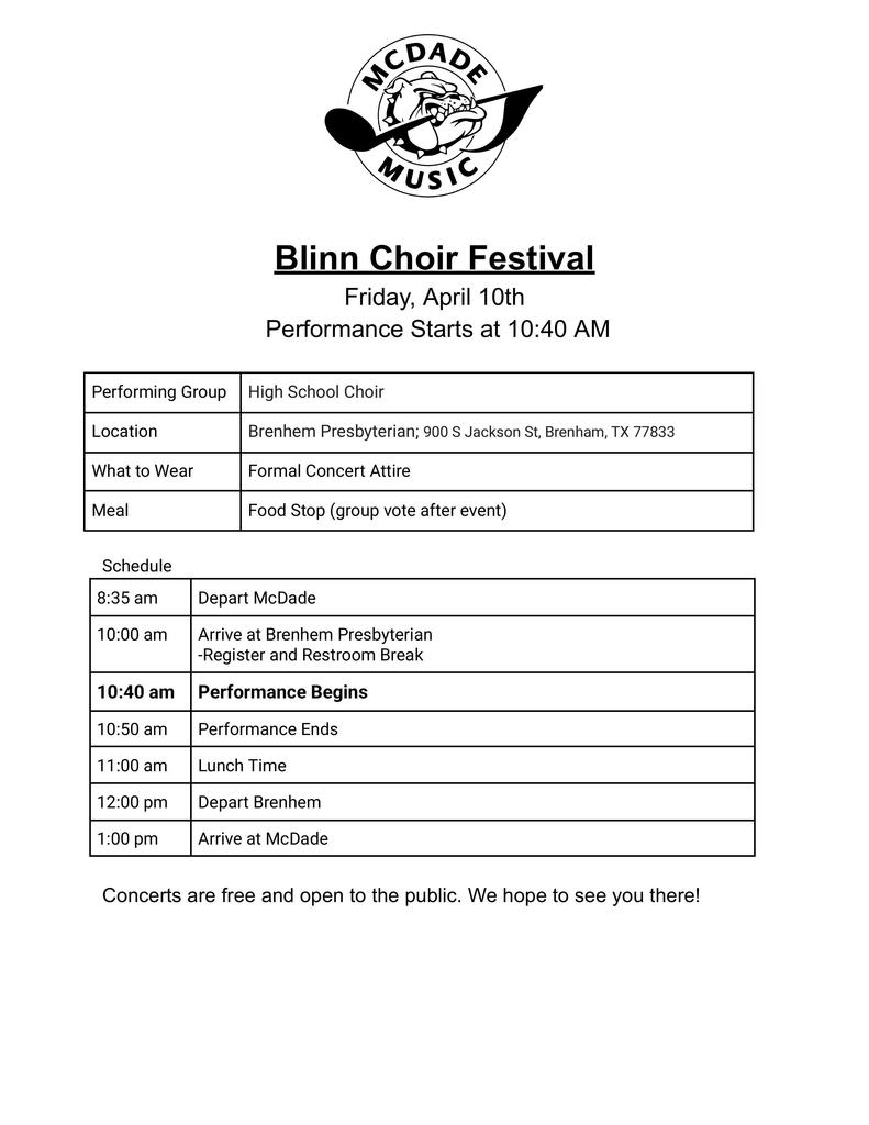 Blinn Choir Festival 2