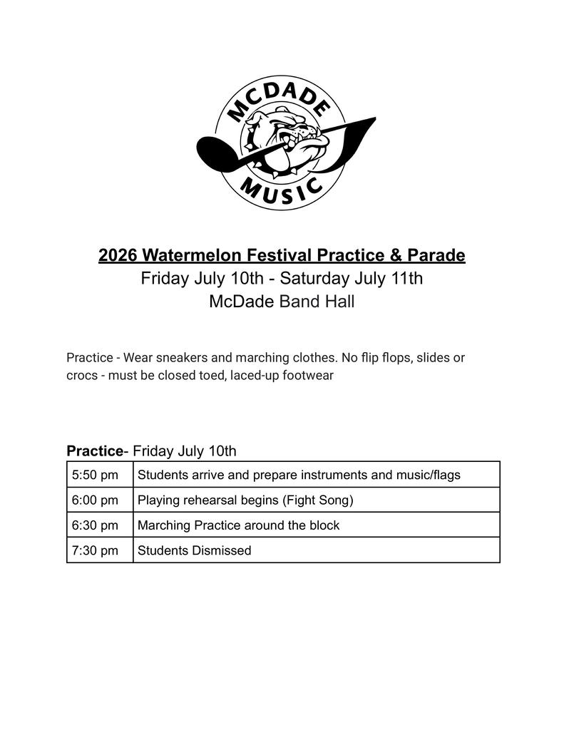 parade schedule 1