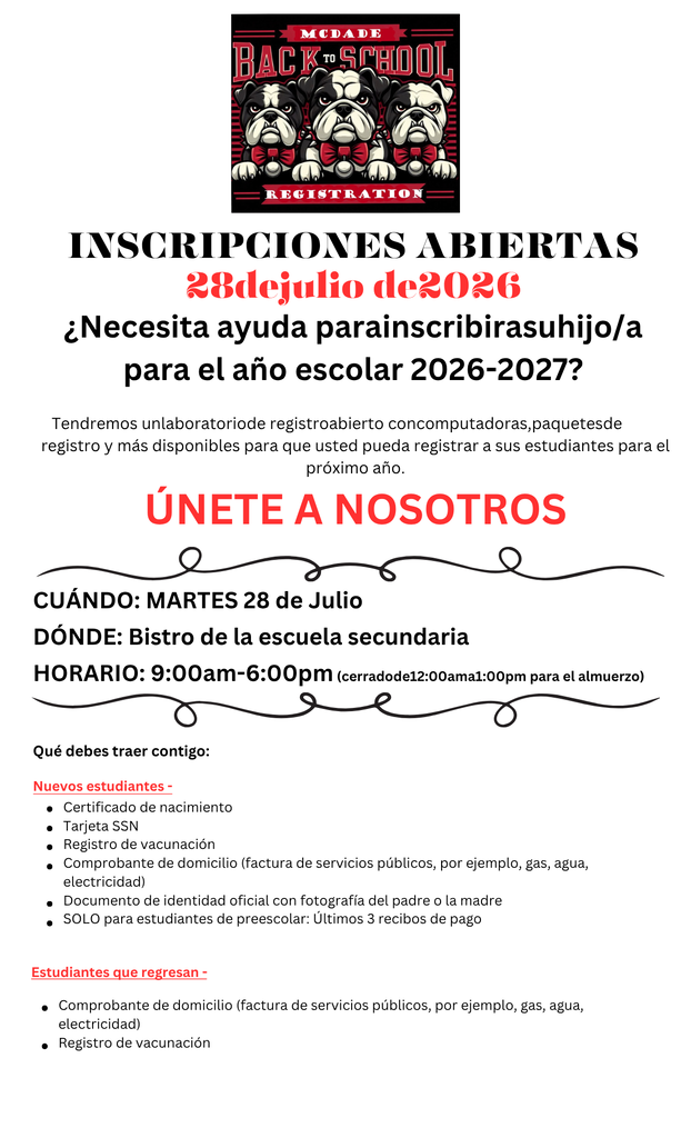Open Registration