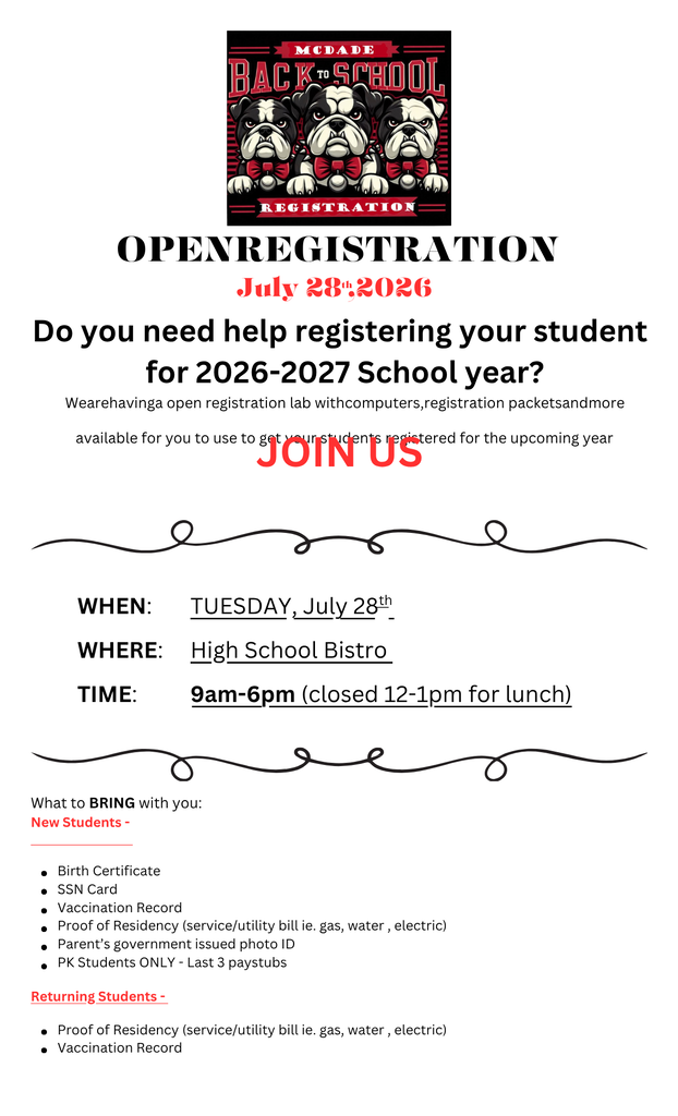 Open Registration