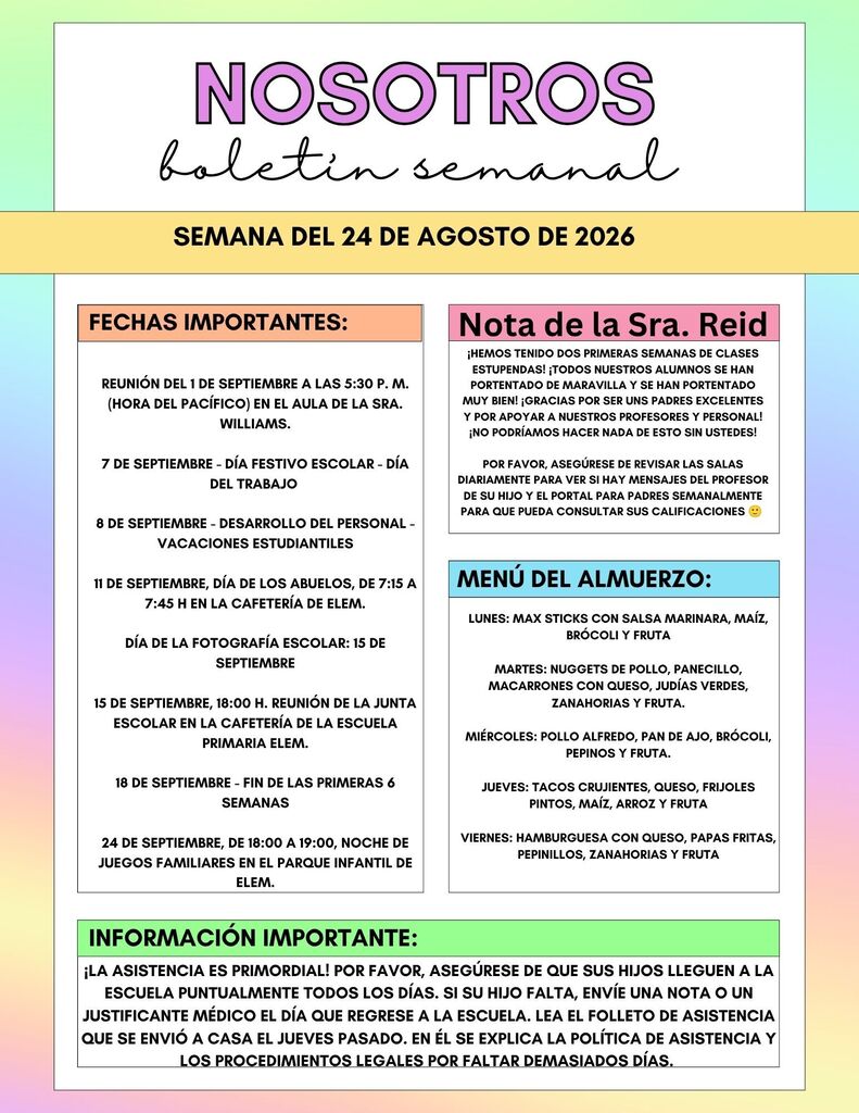 MES newsletter