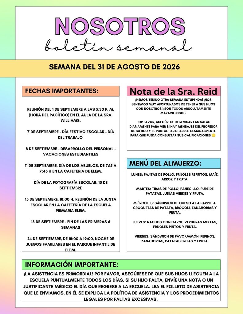 MES newsletter
