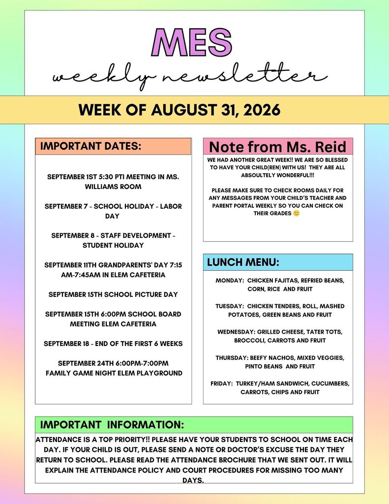 MES newsletter
