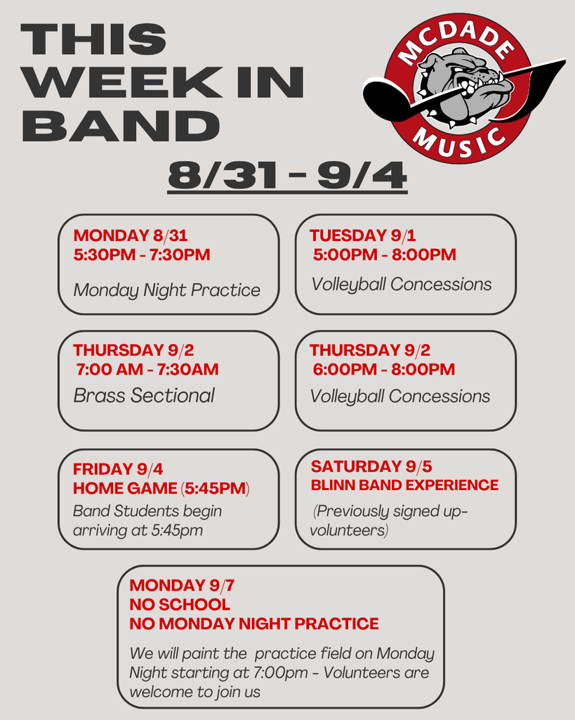 This week in band 1