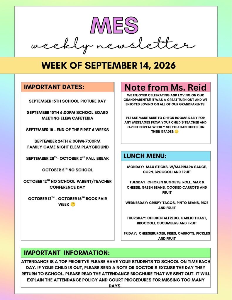 MES newsletter