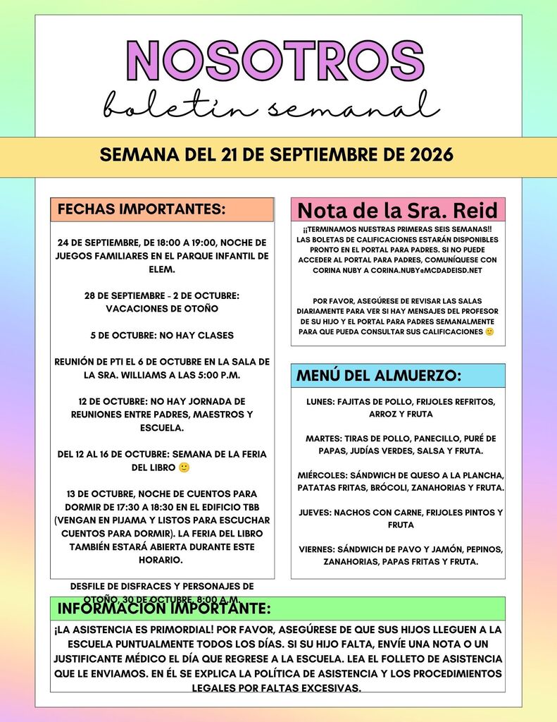 MES newsletter