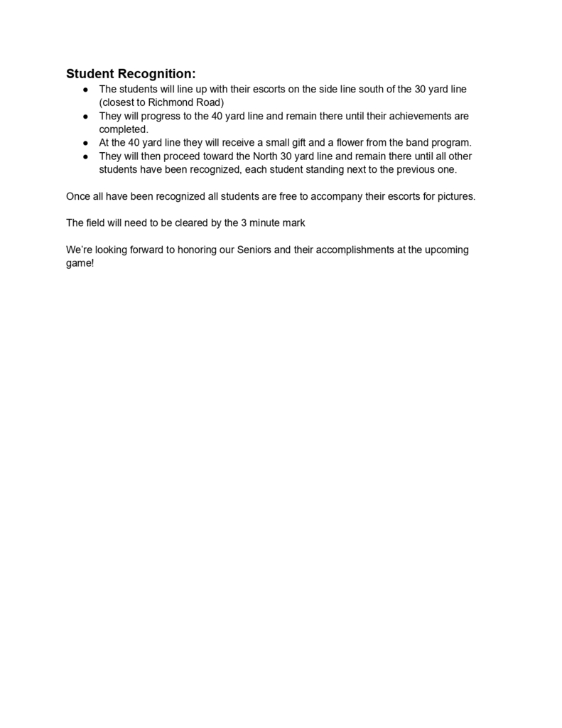 senior night plan 2