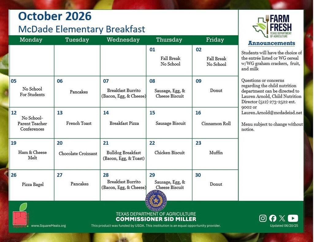 Oct. BF Elem.