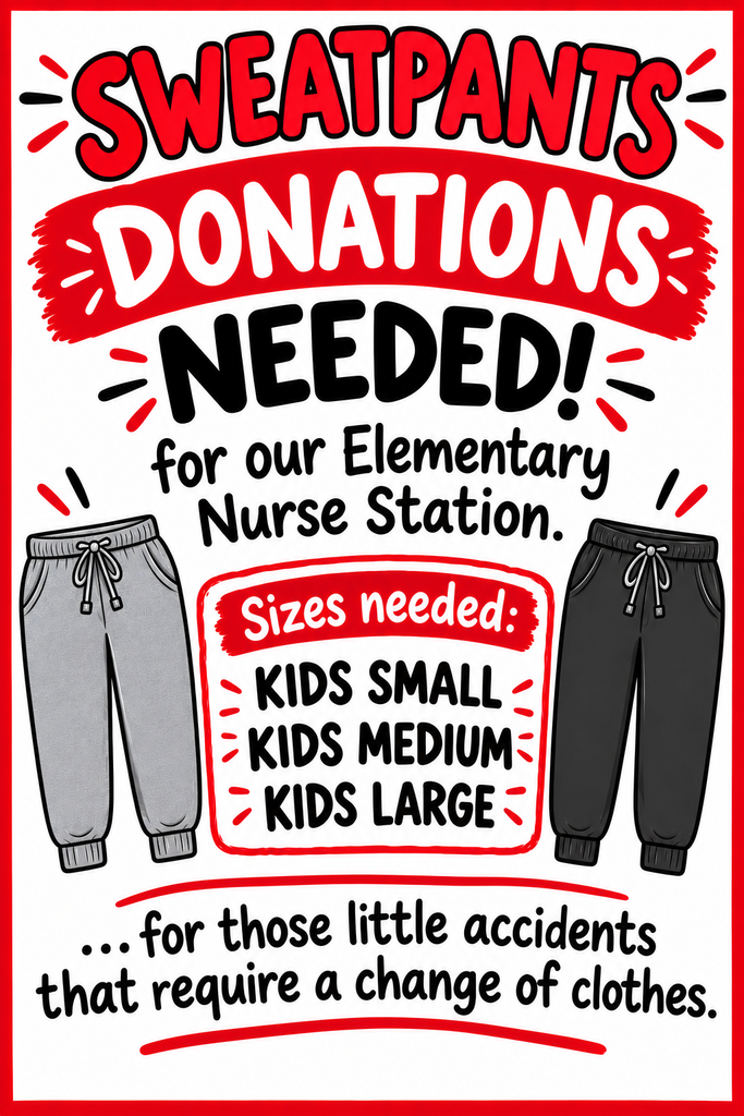 Sweatpants Donations