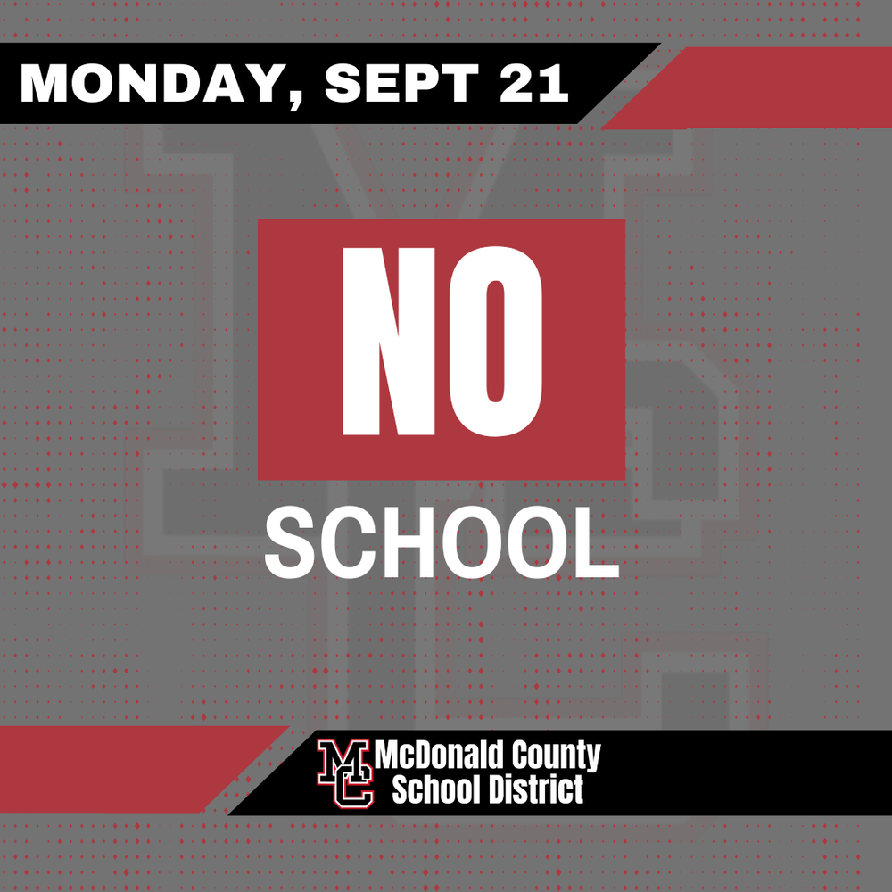 No school Monday Sept 21