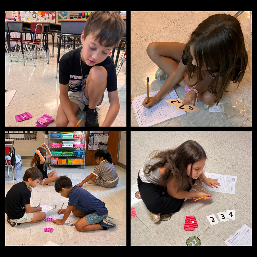 Kids doing math