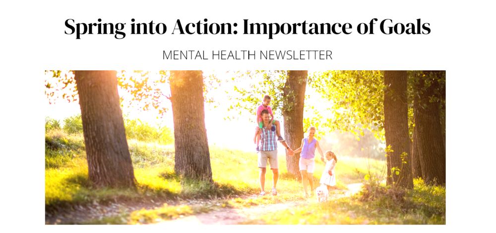 Family walking the road in the woods