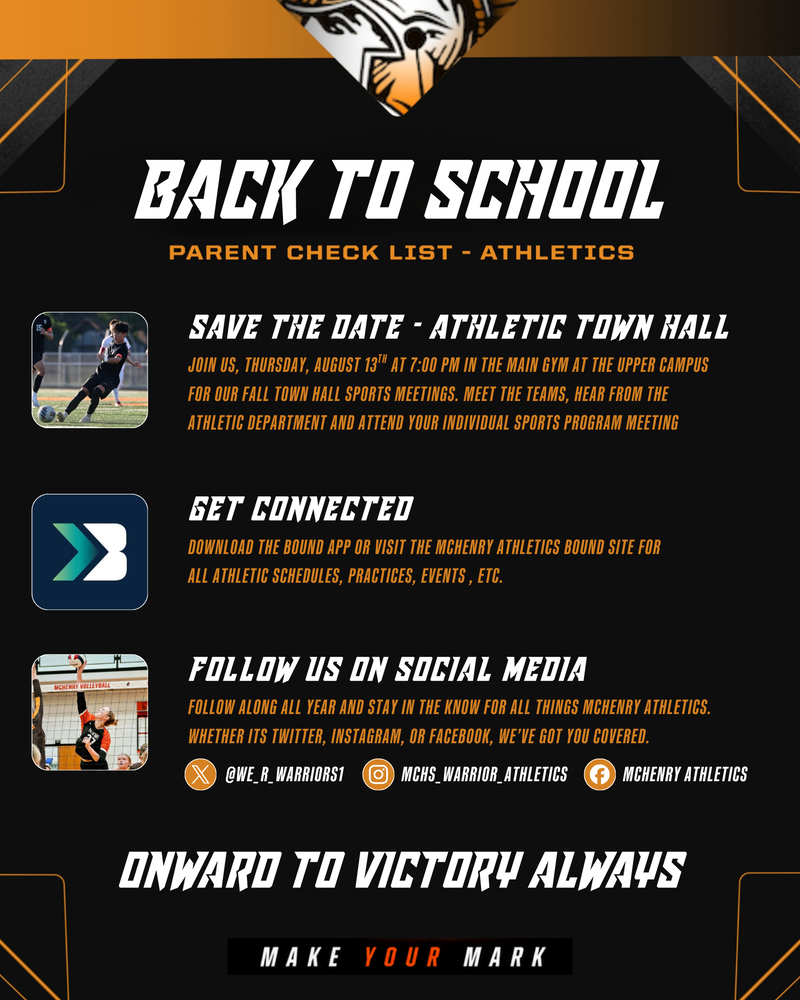 Back To School - Parent Checklist for Athletics